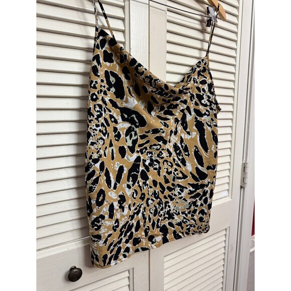 NWT TOPSHOP Cowl Neck Satin Camisole In True Leopard 10 - Picture 4 of 4